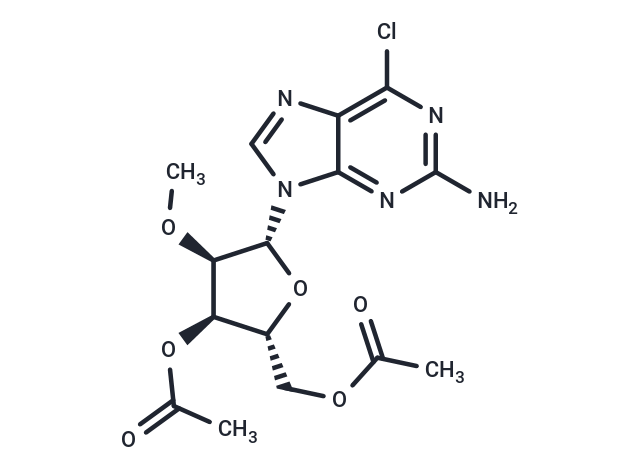 3',5'-Di-O-acetyl-2'-O-methyl-6-chloro-2-aminopurine riboside