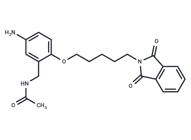 Acetamide, N-(5-amino-2-((5-phthalimidopentyl)oxy)benzyl)-