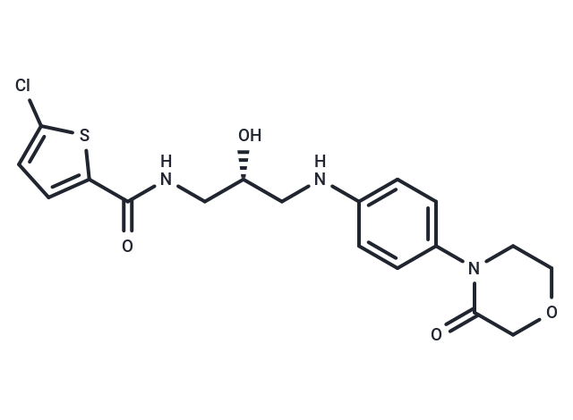 (R)-5-Chloro-N-(2-hydroxy-3-((4-(3-oxomorpholino)phenyl)amino)propyl)thiophene-2-carboxamide