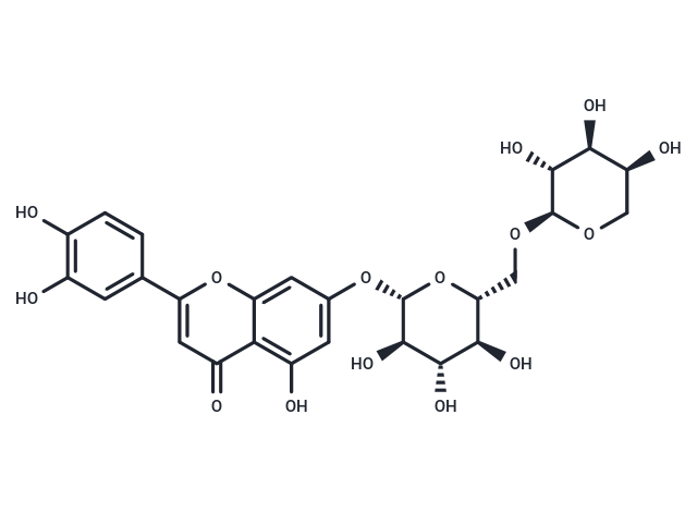 Luteolin-7-O-α-L-arabinopyranosyl (1→6)-β-D-glucopyranoside