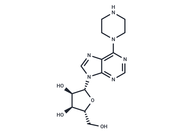 6-(1-Piperizinyl)-9-beta-D-ribofuranosyl)-9H-purine