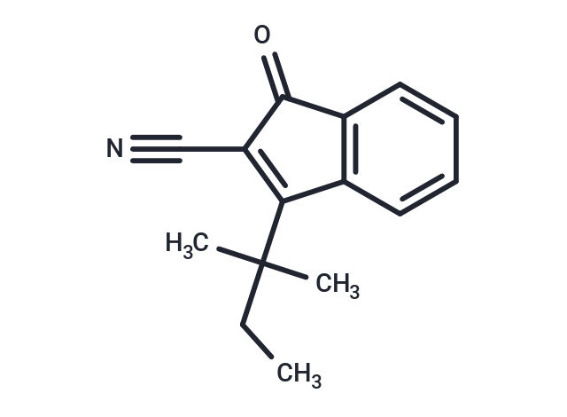 1H-Indene-2-carbonitrile, 3-(1,1-dimethylpropyl)-1-oxo-