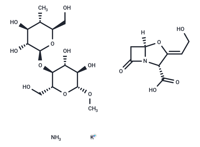 Potassium clavulanate cellulose