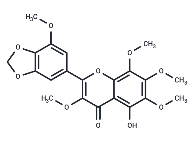 5-Hydroxy-3,6,7,8,3'-pentamethoxy-4',5'-methylenedioxyflavone