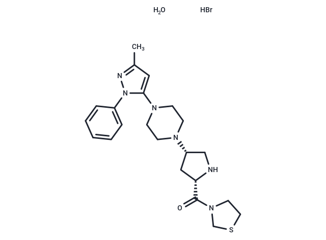 Teneligliptin hydrobromide hydrate