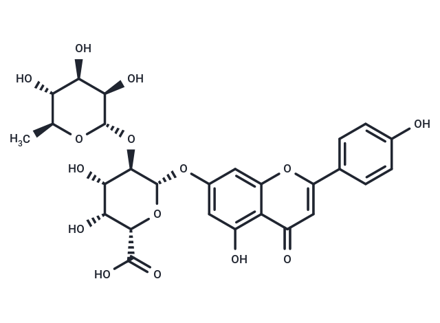 Apigenin 7-[rhamnosyl-(1->2)-galacturonide]