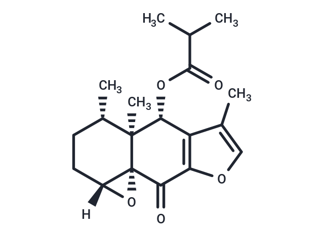 1β,10β-Epoxy-6β-isobutyryloxy-9-oxofuranoeremophilane