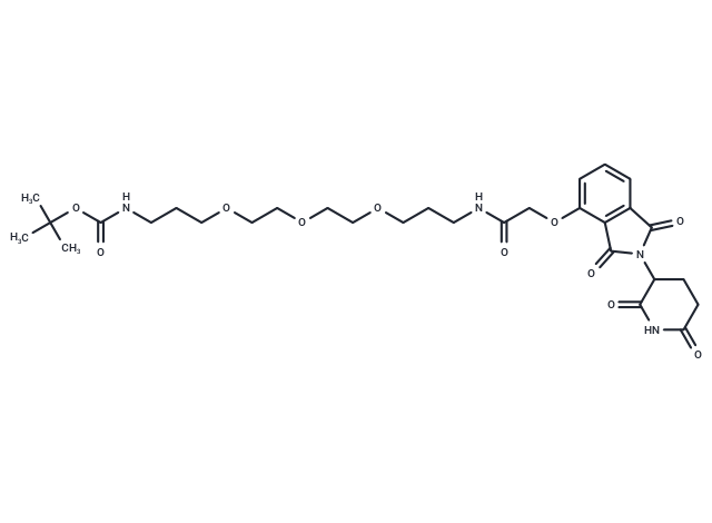 Thalidomide-O-amido-CH2-PEG3-CH2-NH-Boc