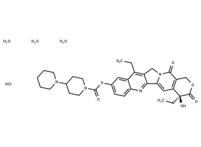 Irinotecan hydrochloride trihydrate