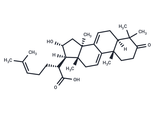 16R-Hydroxy-3-oxolanosta7,9(11),24-trien-21-oic acid