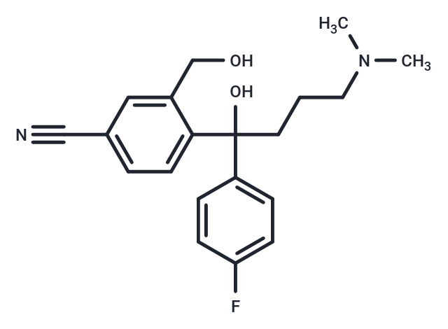 4-(4-(Dimethylamino)-1-(4-fluorophenyl)-1-hydroxybutyl)-3-(hydroxymethyl)benzonitrile