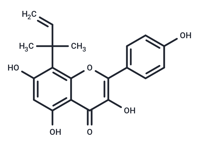 8-(1,1-Dimethyl-2-propenyl)kaempferol