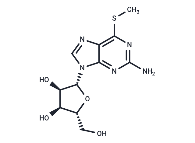 2-Amino-6-methythio-9-(beta-D-ribofuranosyl)-9H-purine