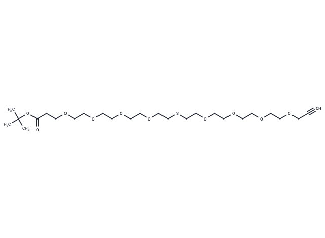 Propargyl-PEG4-S-PEG4-Boc