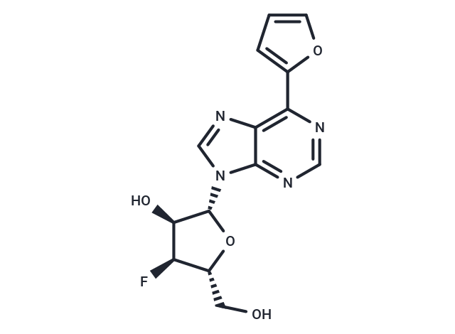 6-(Furan-2-yl)purine-beta-D-(3’-deoxy-3’-fluoro)riboside