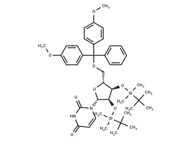 2',3'-Bis-O-(t-butyldimethylsilyl)-5'-O-(4,4'-dimethyltriphenylmethyl)uridine