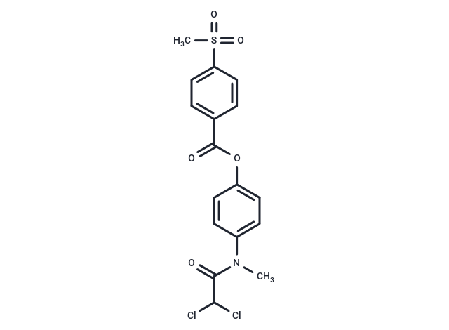 Benzoic acid, p-(methylsulfonyl)-, ester with 2,2-dichloro-4'-hydroxy-N-methylacetanilide