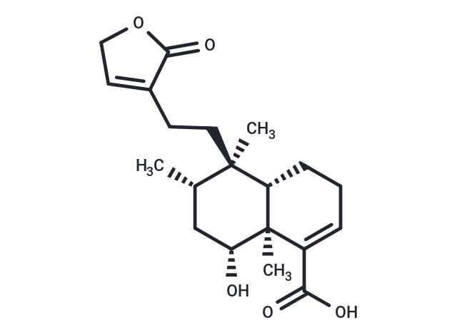 6alpha-Hydroxycleroda-3,13-dien-16,15-olid-18-oic acid