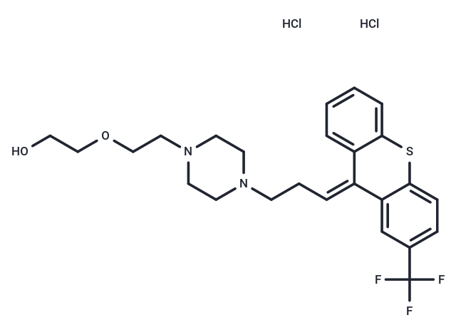 2-(2-(4-(3-(2-(Trifluoromethyl)-9H-thioxanthen-9-ylidene)propyl)piperazin-1-yl)ethoxy)ethanol dihydrochloride