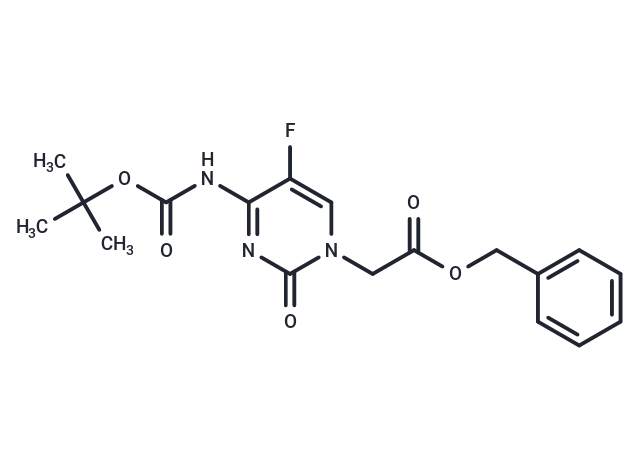 N4-Boc-5-fluorocytosin-1-yl-acetic  acid benzyl ester;