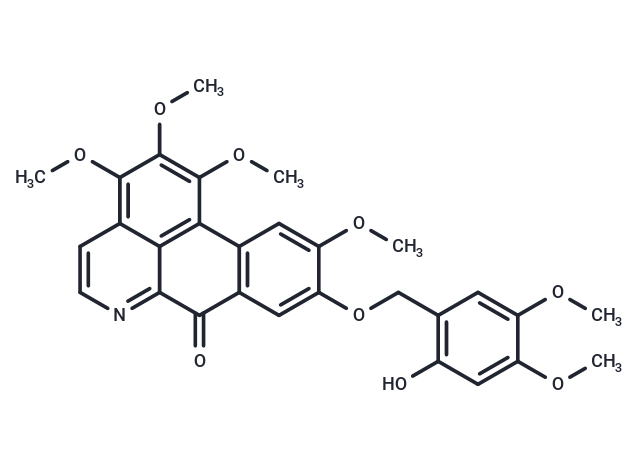 1,2,3,10-Tetramethoxy-9-(2-hydroxy-4,5-dimethoxybenzyloxy)oxoaporphine