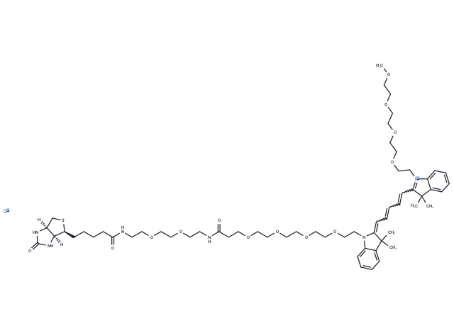 N-(m-PEG4)-N'-(Biotin-PEG2-amido-PEG4)-Cy5