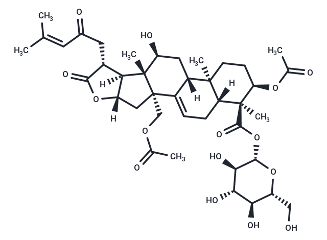 3α,30-Diacetoxy-12α-hydroxy-23-oxoeupha-7,24-dien-21,16β-olid-28-oic acid 28-O-β-D-glucopyranosyl ester