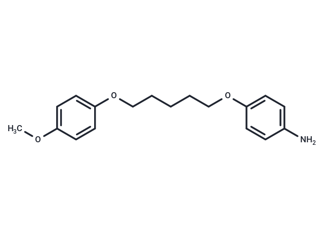 Aniline, p-(5-(p-methoxyphenoxy)pentyloxy)-