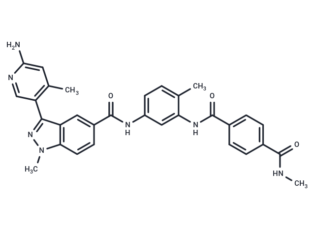 N-[5-[[[3-(6-Amino-4-methylpyridin-3-yl)-1-methyl-1H-indazol-5-yl]carbonyl]amino]-2-methylphenyl]-N′-methylterephthalamide