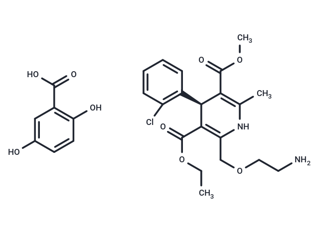 Levamlodipine gentisate