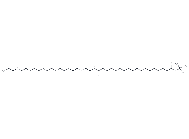 Amino-PEG6-amido-C16-Boc