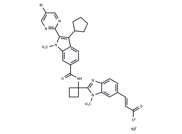 Deleobuvir sodium