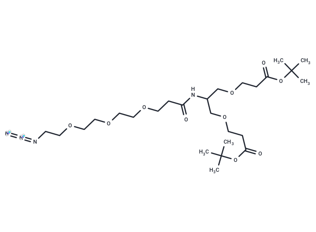 N-(Azido-PEG3)-N-bis(PEG1-t-butyl ester)