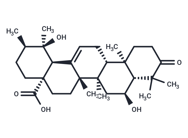 6,19-Dihydroxyurs-12-en-3-oxo-28-oic acid