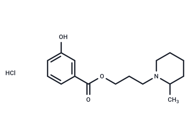 Benzoic acid, m-hydroxy-, 3-(2-methylpiperidino)propyl ester, hydrochloride