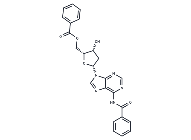 9-(5’-O-Benzoyl-N4-benzoyl-2-deoxy-beta-D-threo-pentofuranosyl)adenine