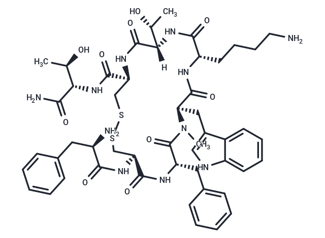 (D-Phe5,Cys6,11,N-Me-D-Trp8)-Somatostatin-14 (5-12) amide