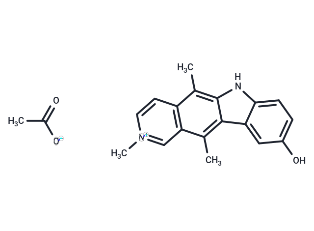 Elliptinium acetate