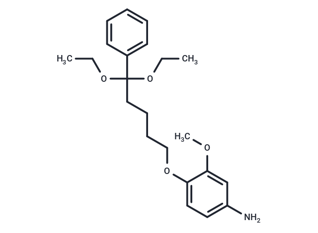 Valerophenone, 5-(4-amino-2-methoxyphenoxy)-, diethyl acetal