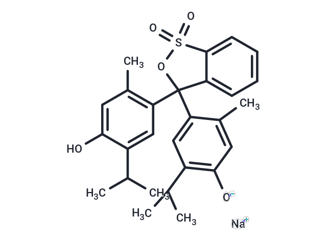 Sodium 4-(3-(4-hydroxy-5-isopropyl-2-methylphenyl)-1,1-dioxido-3H-benzo[c][1,2]oxathiol-3-yl)-2-isopropyl-5-methylphenolate