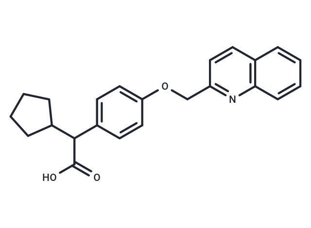 α-Cyclopentyl-4-(2-quinolinylmethoxy)benzeneacetic acid