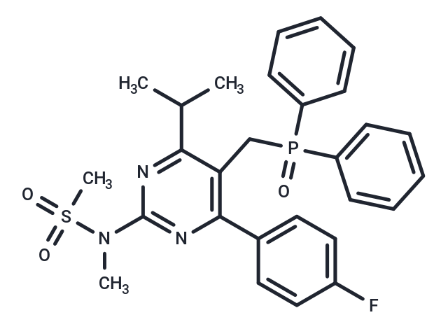 N-(5-((Diphenylphosphoryl)methyl)-4-(4-fluorophenyl)-6-isopropylpyrimidin-2-yl)-N-methylmethanesulfonamide