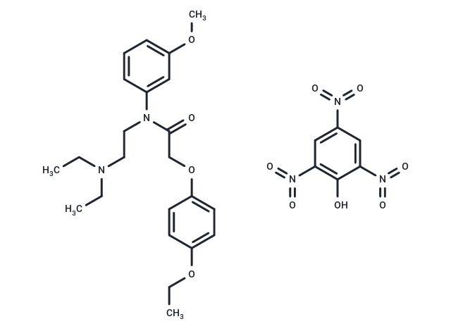 m-Acetanisidide, N-(2-(diethylamino)ethyl)-2-(p-ethoxyphenoxy)-, monopicrate