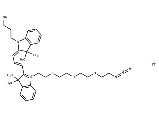 N-Hydroxypropyl-N'-(azide-PEG3)-Cy3