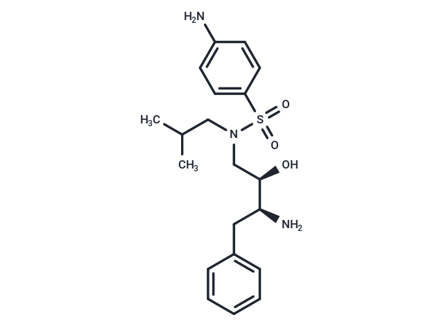 4-Amino-N-((2R,3S)-3-amino-2-hydroxy-4-phenylbutyl)-N-isobutylbenzenesulfonamide