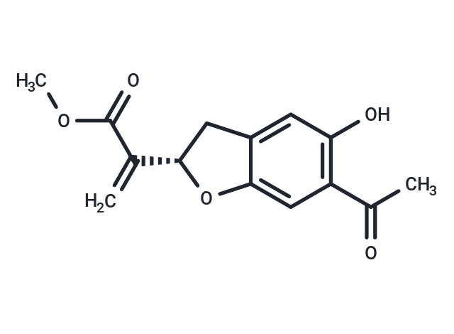 Methyl 2-(6-acetyl-5-hydroxy-2,3-dihydrobenzofuran-2-yl)propenoate