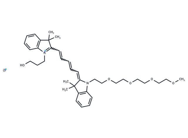 N-(m-PEG4)-N'-hydroxypropyl-Cy5