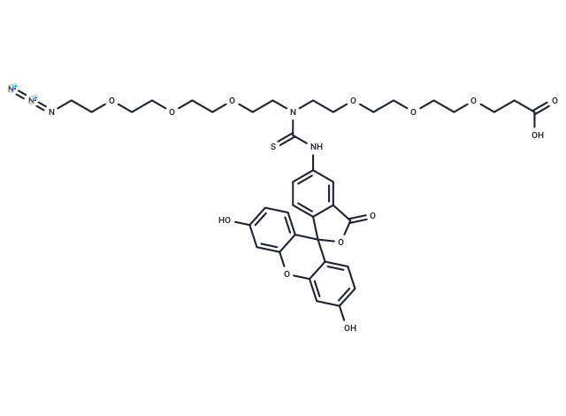 N-(Azido-PEG3)-N-Fluorescein-PEG3-acid