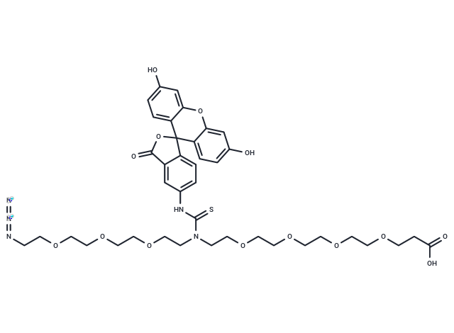 N-(Azido-PEG3)-N-Fluorescein-PEG4-acid