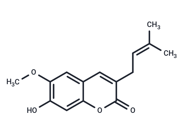 7-Hydroxy-6-methoxy-3-prenylcoumarin